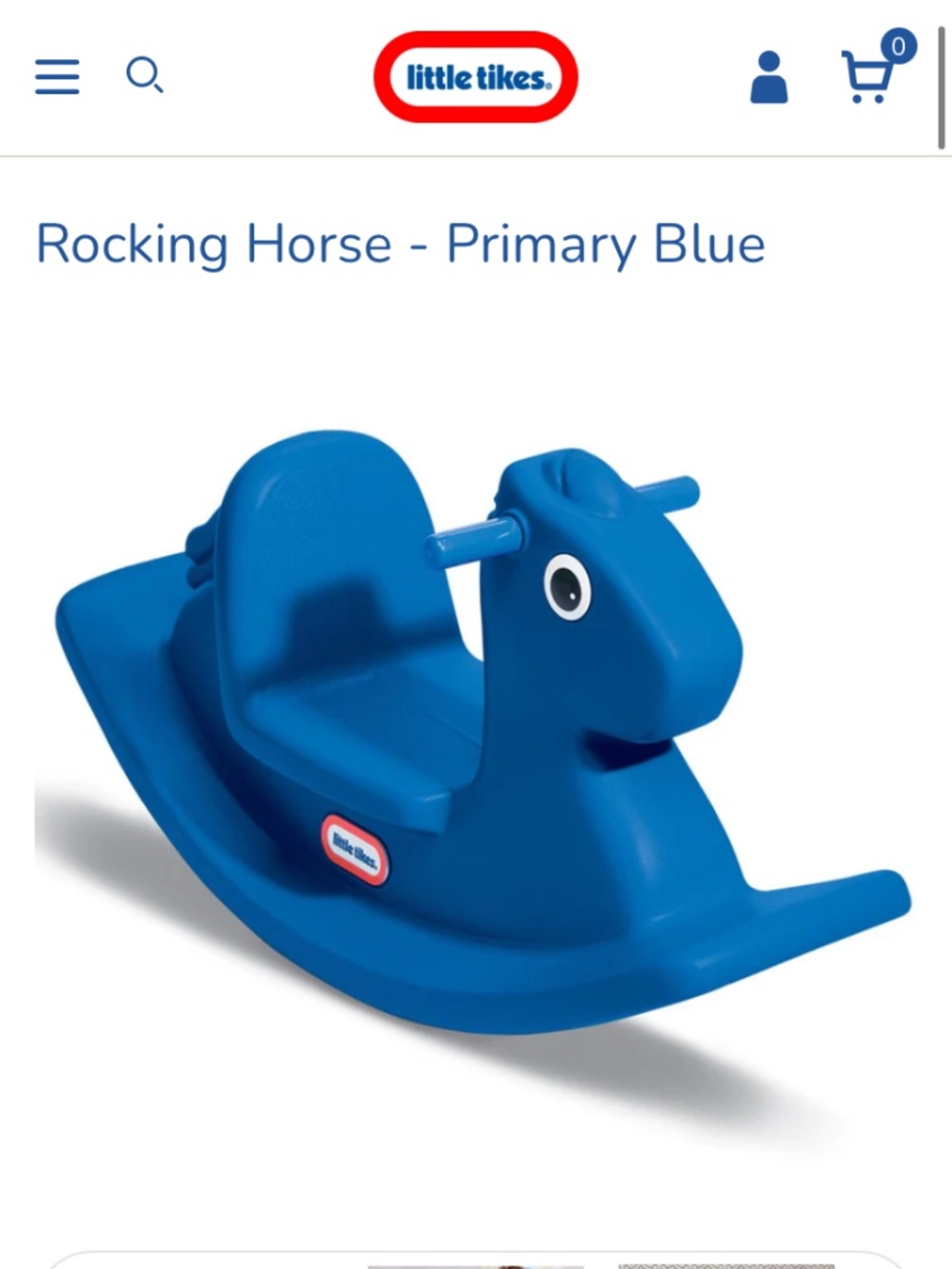 Little Tikes Blue Rocking Horse